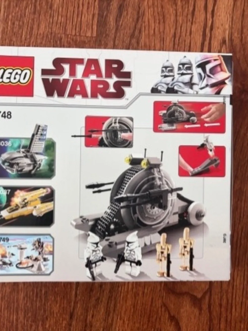 LEGO Star Wars Corporate Alliance Tank Droid Retired Set # 7748 NEW